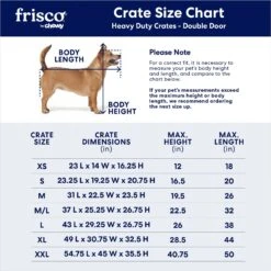 Frisco Heavy Duty Fold & Carry Double Door Collapsible Wire Dog Crate 9 Frisco Heavy Duty Fold & Carry Double Door Collapsible Wire Dog Crate -Chic Pet Supplies 109789 PT2. AC SS1800 V1672870100