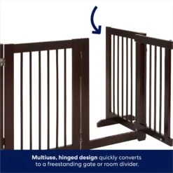 Frisco Deluxe Configurable 4-Panel Wood Dog Gate -Chic Pet Supplies 156793 PT3. AC SS1800 V1666119014