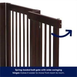 Frisco Deluxe Configurable 4-Panel Wood Dog Gate -Chic Pet Supplies 156793 PT4. AC SS1800 V1666119140
