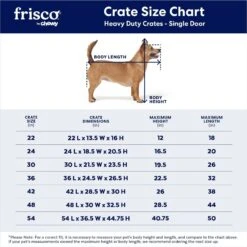 Frisco Heavy Duty Single Door Wire Dog Crate 9 Frisco Heavy Duty Single Door Wire Dog Crate -Chic Pet Supplies 210677 PT2. AC SS1800 V1667859376