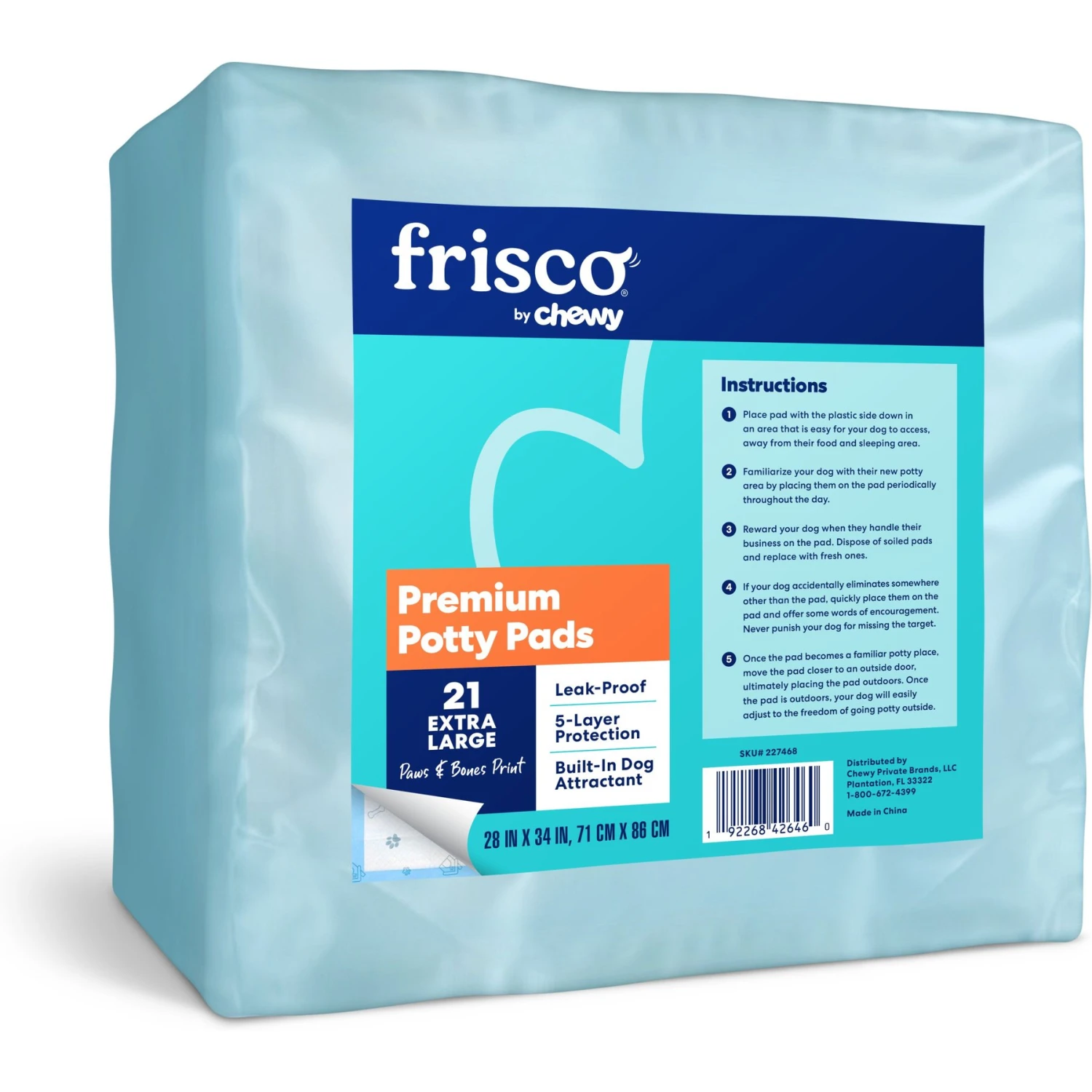 Frisco Premium Extra Large Printed Dog Training & Potty Pads 1 Frisco Premium Extra Large Printed Dog Training & Potty Pads
