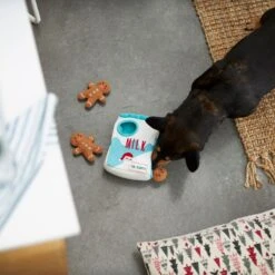 Frisco Holiday Milk & Gingerbread Cookies Hide & Seek Puzzle Plush Squeaky Dog Toy -Chic Pet Supplies 233262 PT5. AC SS1800 V1665759769