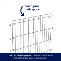 Frisco Heavy Duty Enhanced Lock Double Door Fold & Carry Wire Dog Crate & Mat Kit -Chic Pet Supplies 233736 PT6. AC SS1800 V1671661487