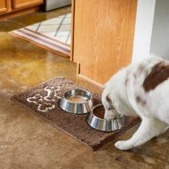 Frisco Microfiber Chenille Bones Mat -Chic Pet Supplies 235892 PT6. AC SS1800 V1606833198