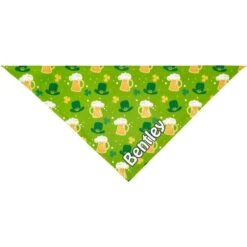 Frisco Green Ale Personalized Dog & Cat Bandana -Chic Pet Supplies 254207 PT3. AC SS1800 V1618510611