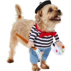 Frisco Front Walking French Artist Dog & Cat Costume 11 Frisco Front Walking French Artist Dog & Cat Costume -Chic Pet Supplies 260956 PT3. AC SS1800 V1624453662