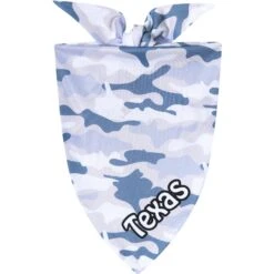 Chic Pet Supplies 15 Frisco Gray Camo Personalized Dog & Cat Bandana