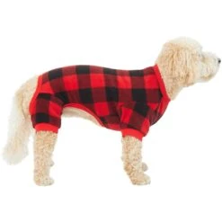 Frisco Dog & Cat Cozy Polar Fleece PJs, Red Plaid 8 Frisco Dog & Cat Cozy Polar Fleece PJs, Red Plaid -Chic Pet Supplies 268510 PT2. AC SS1800 V1637674301