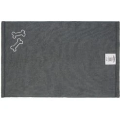 Frisco Embroidered Pawprint Microfiber Dog Bath Towel -Chic Pet Supplies 269029 PT2. AC SS1800 V1624454034