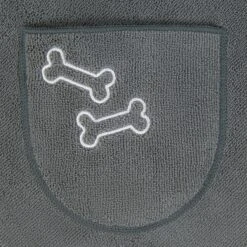 Frisco Embroidered Pawprint Microfiber Dog Bath Cape Towel -Chic Pet Supplies 269038 PT4. AC SS1800 V1624454577