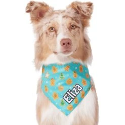 Frisco Gingerbread Cookie Personalized Dog & Cat Bandana -Chic Pet Supplies 301361 PT6. AC SS1800 V1628100109