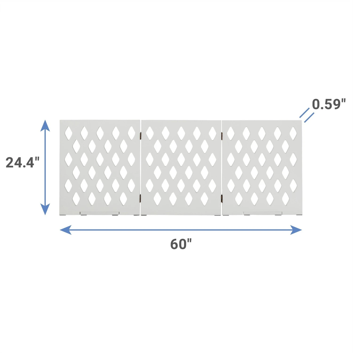 Frisco Deco Diamond Shape 3-Panel Dog Gate 2 Frisco Deco Diamond Shape 3-Panel Dog Gate - Image 2