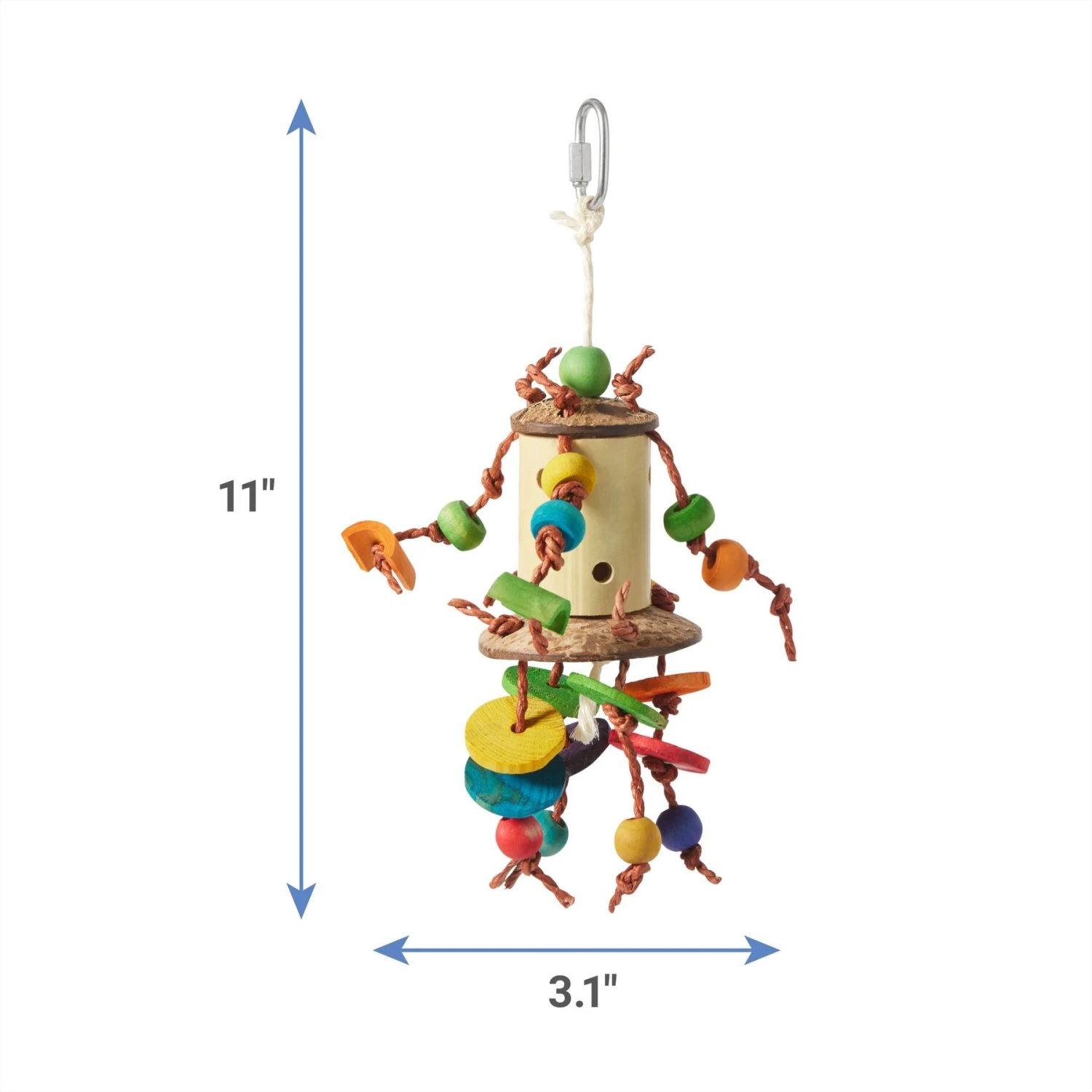 Frisco Knotted Activity Cluster Bird Toy 2 Frisco Knotted Activity Cluster Bird Toy - Image 2