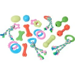 Frisco Small Breed Puppies Rope & TPR Variety Pack Puppy Toy