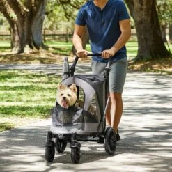Frisco No-Zip, Cabin Collapsible Cat & Dog Stroller