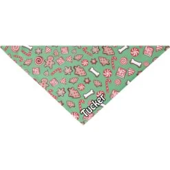 Frisco Gingerbread Treats Personalized Dog & Cat Bandana -Chic Pet Supplies 564502 PT3. AC SS1800 V1660250967