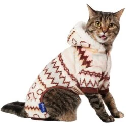 Frisco Fairisle Cozy Plush Fleece Dog & Cat PJs, Cream -Chic Pet Supplies 719006 PT2. AC SS1800 V1692193106