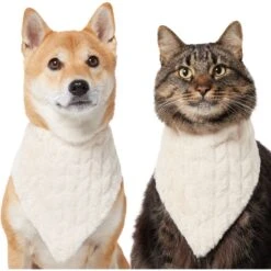 Chic Pet Supplies 19 Frisco Solid Faux Fur Dog & Cat Bandana