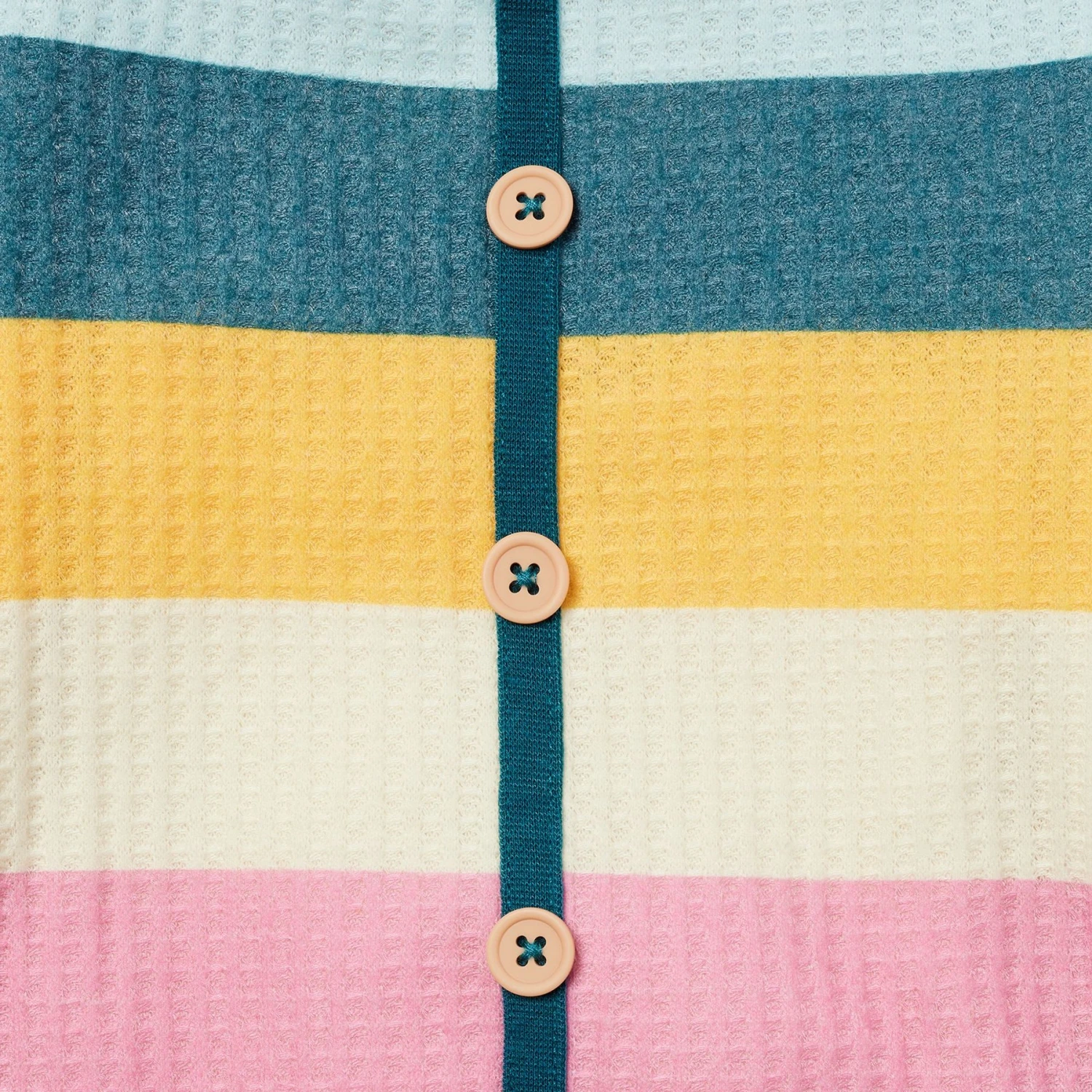 Frisco Cozy Waffle Knit Dog & Cat PJs, Stripe 5 Frisco Cozy Waffle Knit Dog & Cat PJs, Stripe - Image 5