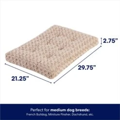 Frisco Double Door Furniture Style Dog Crate, Black & Frisco Swirl Dog Crate Mat -Chic Pet Supplies 947710 PT6. AC SS1800 V1693602741